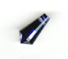 1 9x18mm Preciosa Heliotrope Half Coat Straight Cut Drop